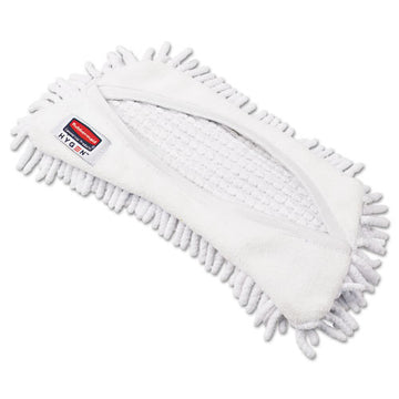 Rubbermaid® Commercial HYGEN™ Hygen Flexi Frame Damp Mop Covers, Microfiber, White, 8.9 X 5.9 freeshipping - TVN Wholesale